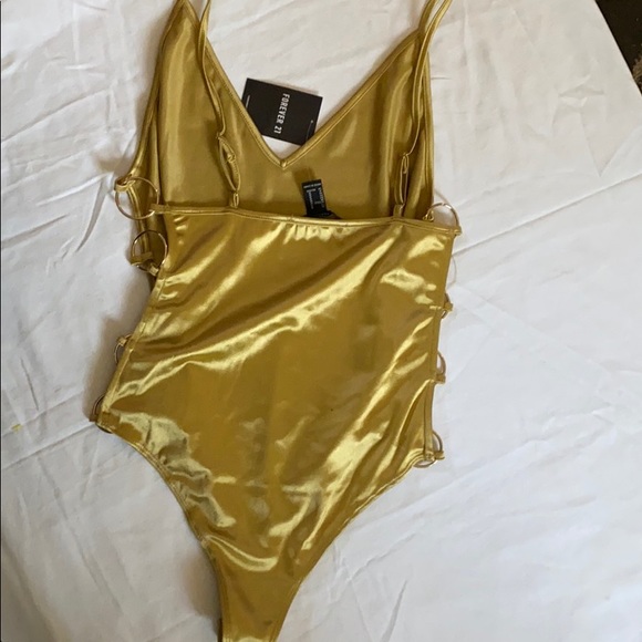 Gorgeous “champagne” one piece - Picture 2 of 4